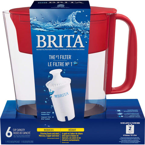 Brita 6-cup capacity pitcher ideal for small households