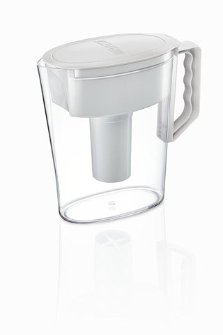 BRITA Slim compact pitcher fits under cabinets to save kitchen space.
