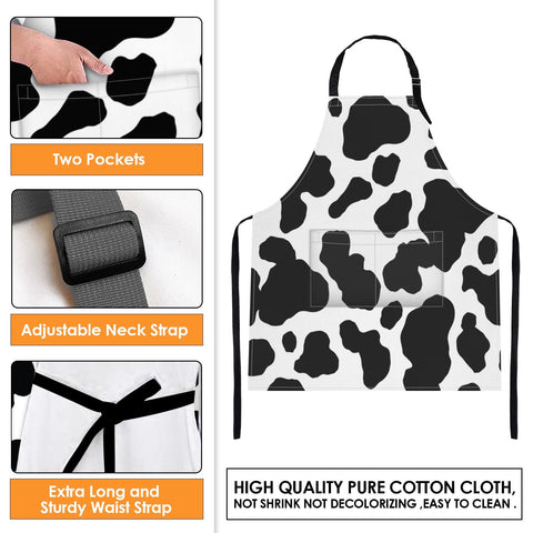 Britimes apron adjustable neck strap fits a wide range of heights.