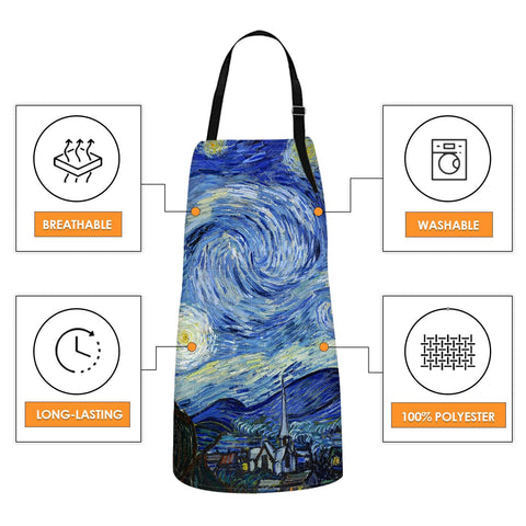 Britimes adjustable-neck strap for comfortable, customizable fit during long kitchen tasks