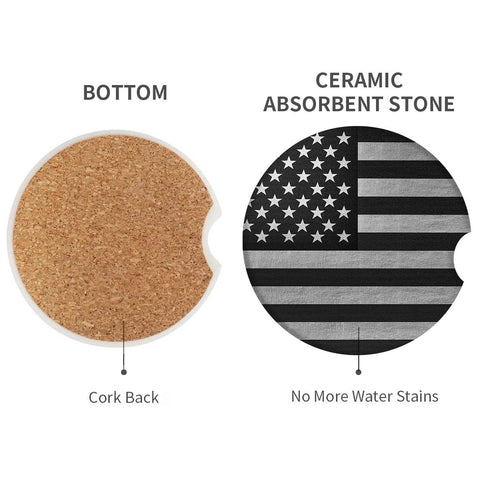 Britimes cork base coaster protects surfaces from spills and scratches.