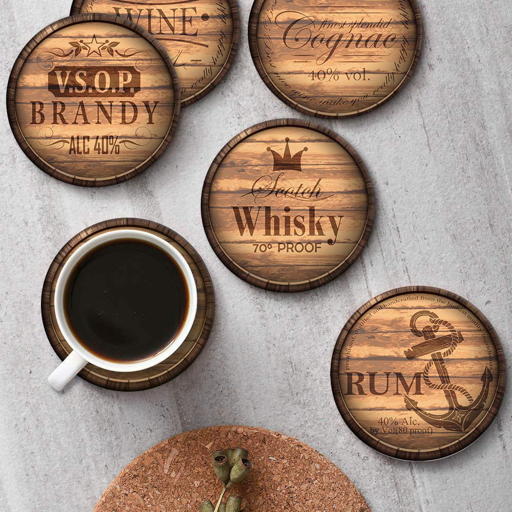 Britimes absorbent ceramic stone coasters wick moisture quickly.