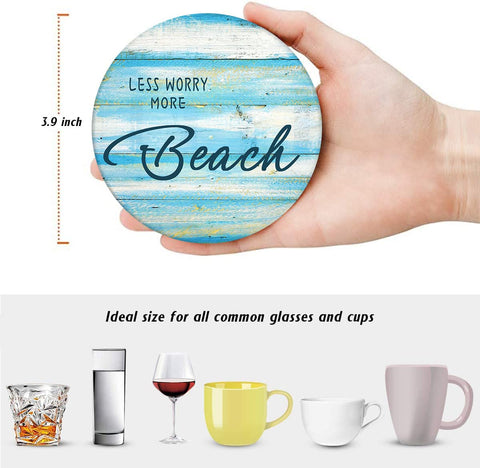 Britimes stackable coaster with holder saves space and organizes surfaces.