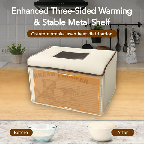 Brivouen Bread Proofing Box folded-flat for easy storage