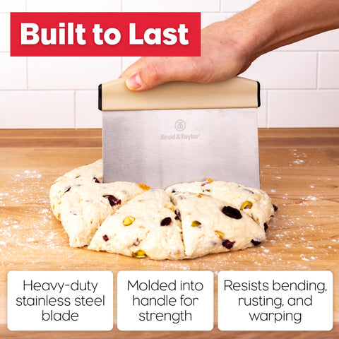 Brod & Taylor bench knife helps transfer dough, rolls, and prepped ingredients