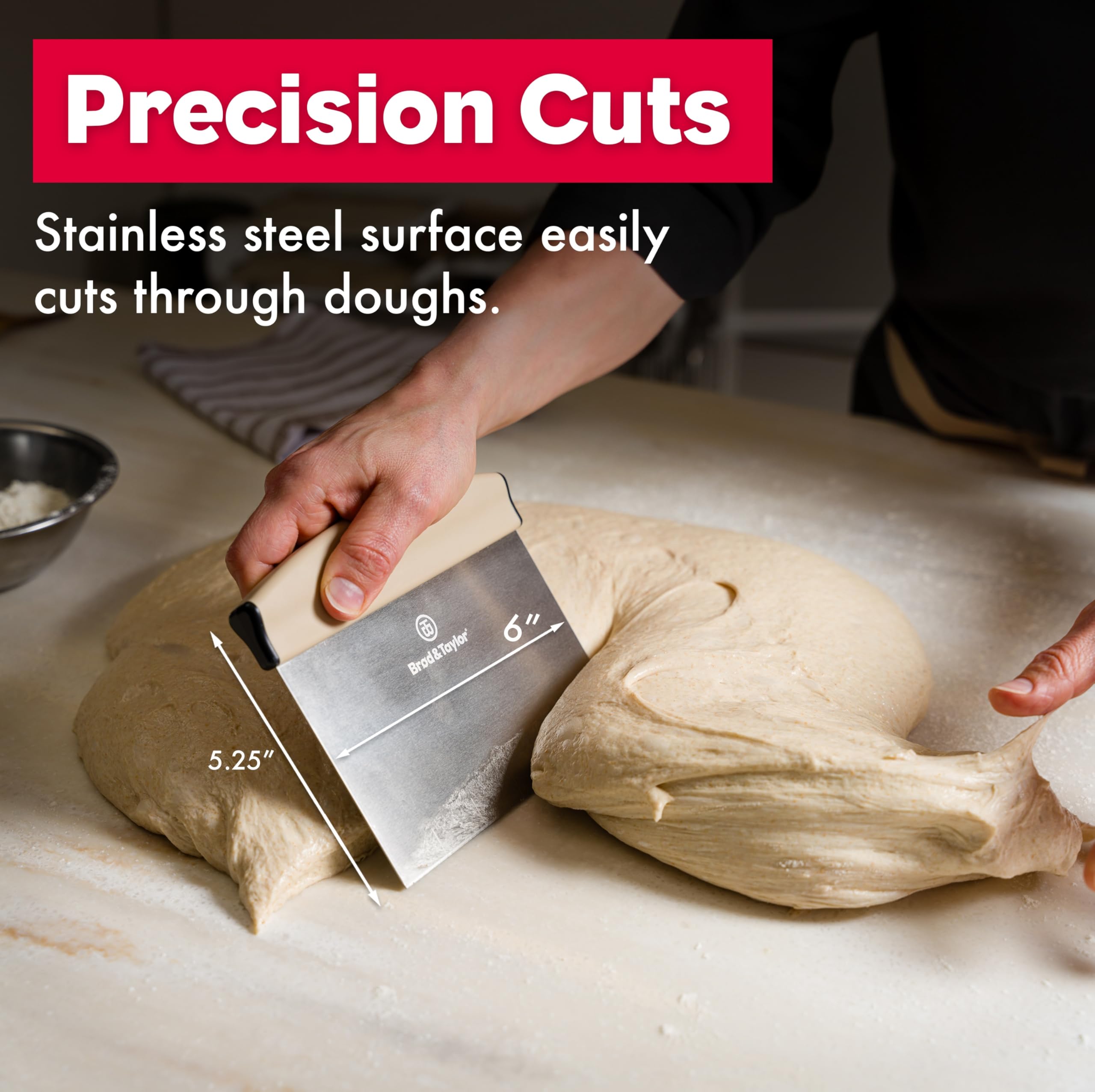 Brod & Taylor bench knife features a non-slip handle for comfortable control