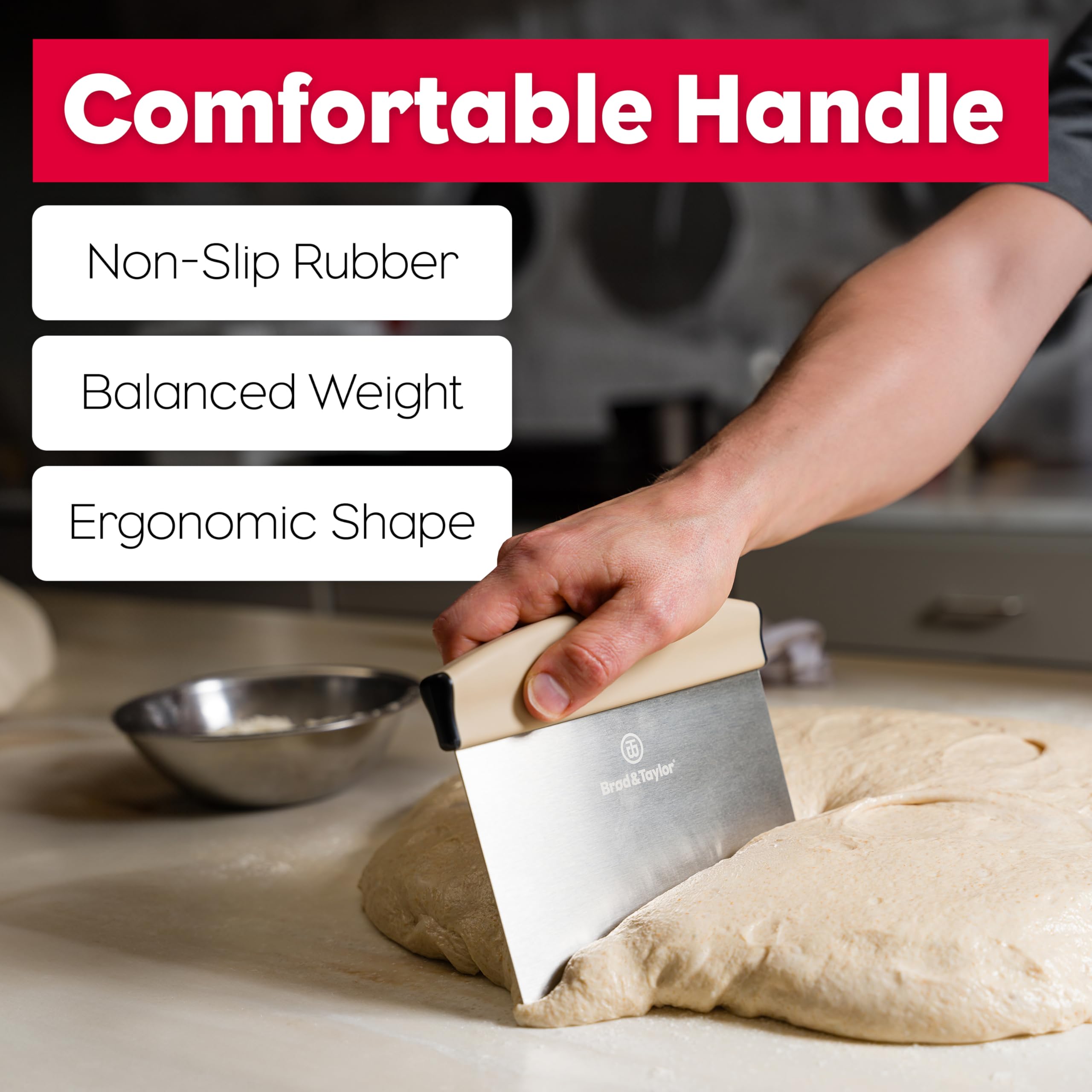 Brod & Taylor bench knife uses a durable stainless steel blade integrated into the handle