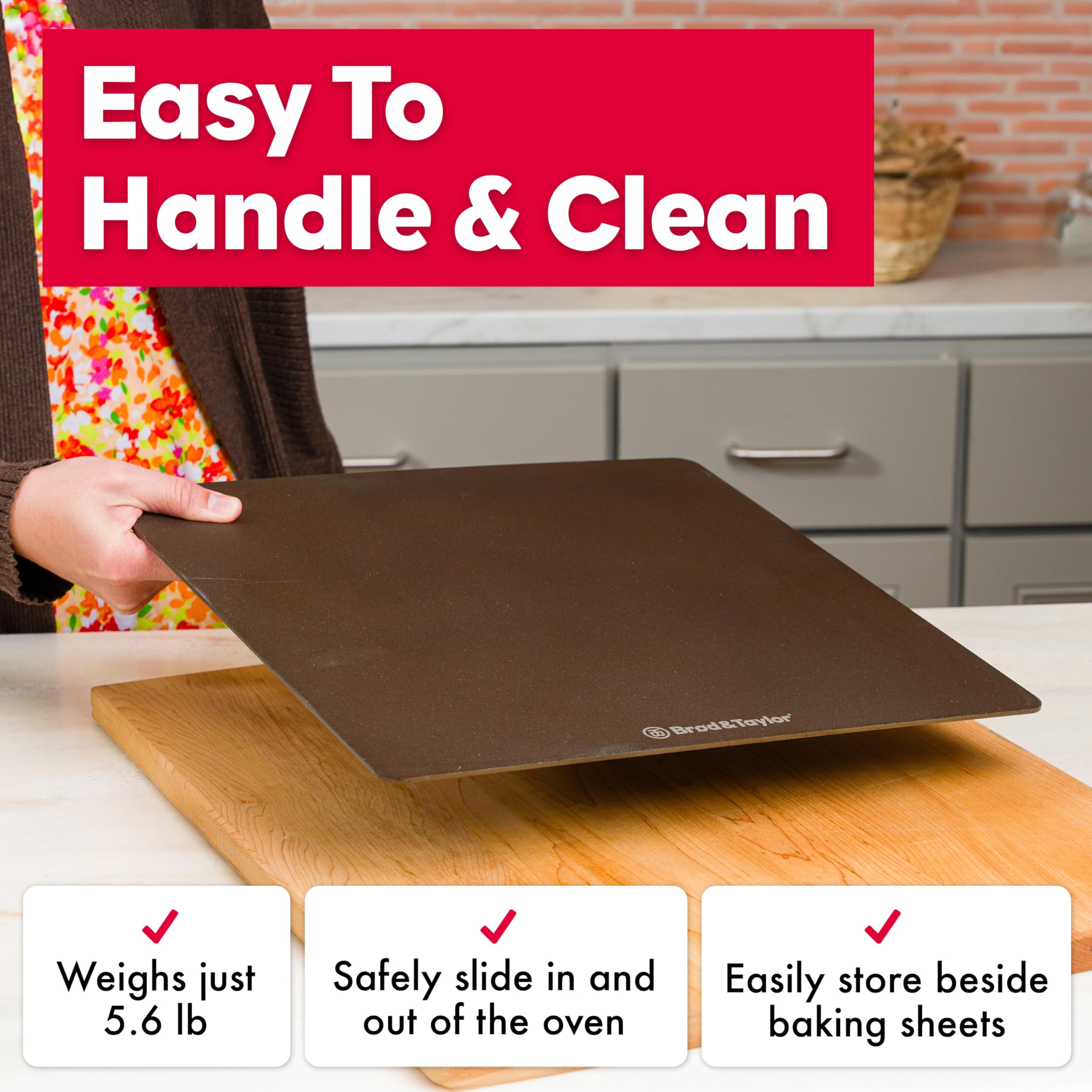 Brod and Taylor Bread Steel Original prompts crisp crusts and even texture in baked goods.