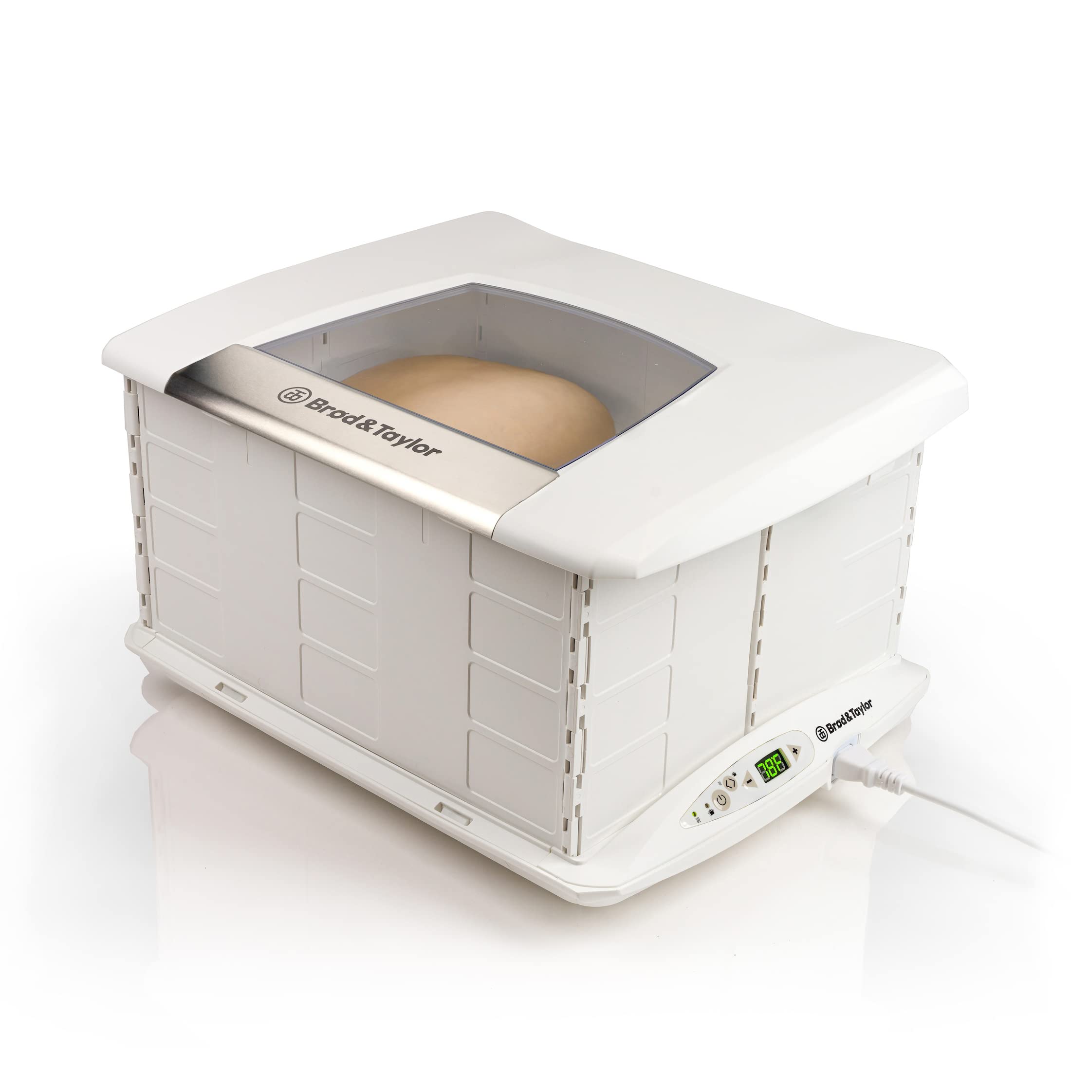 Brod & Taylor Folding Proofer on counter enables precise dough proofing.