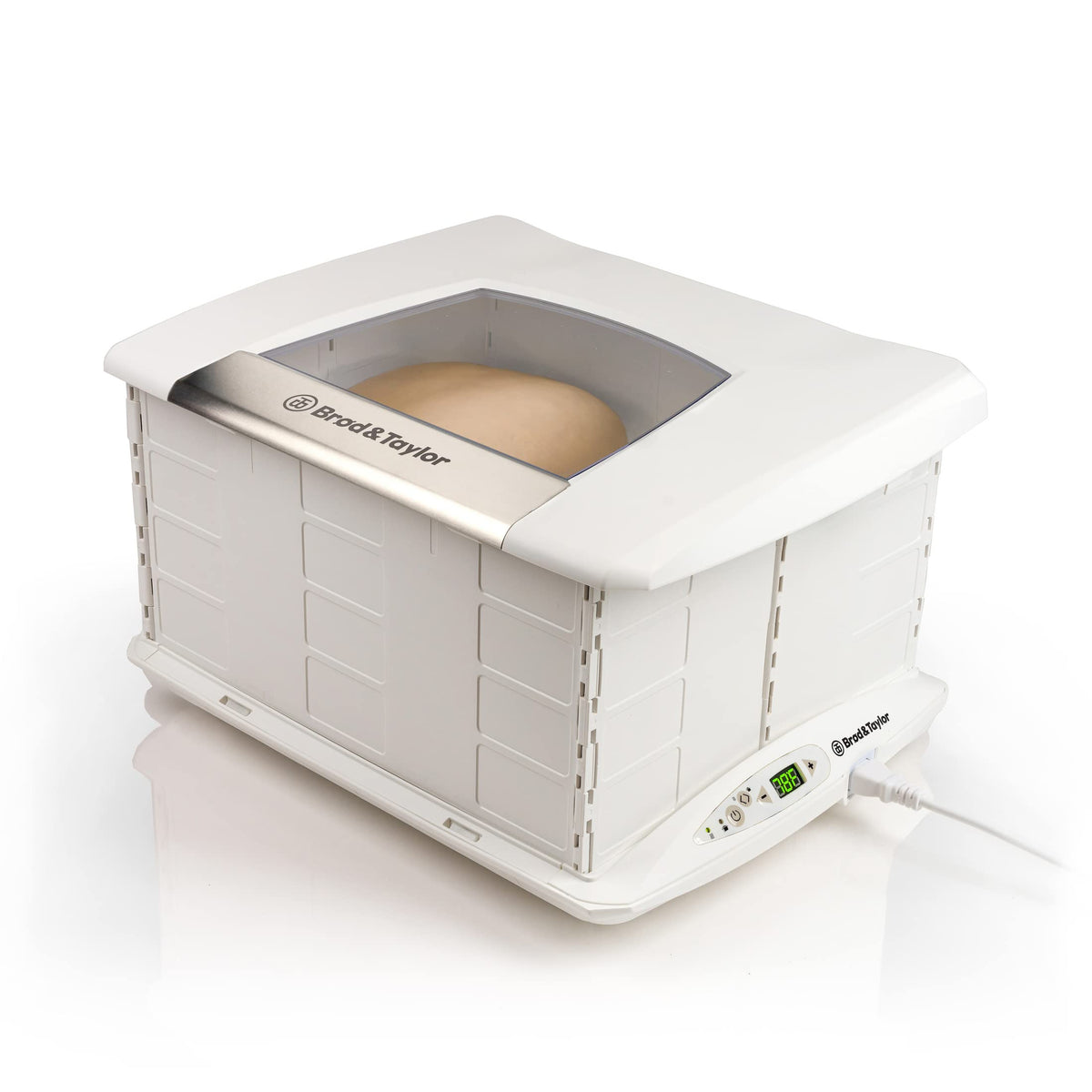 Brod & Taylor Folding Proofer on counter enables precise dough proofing.