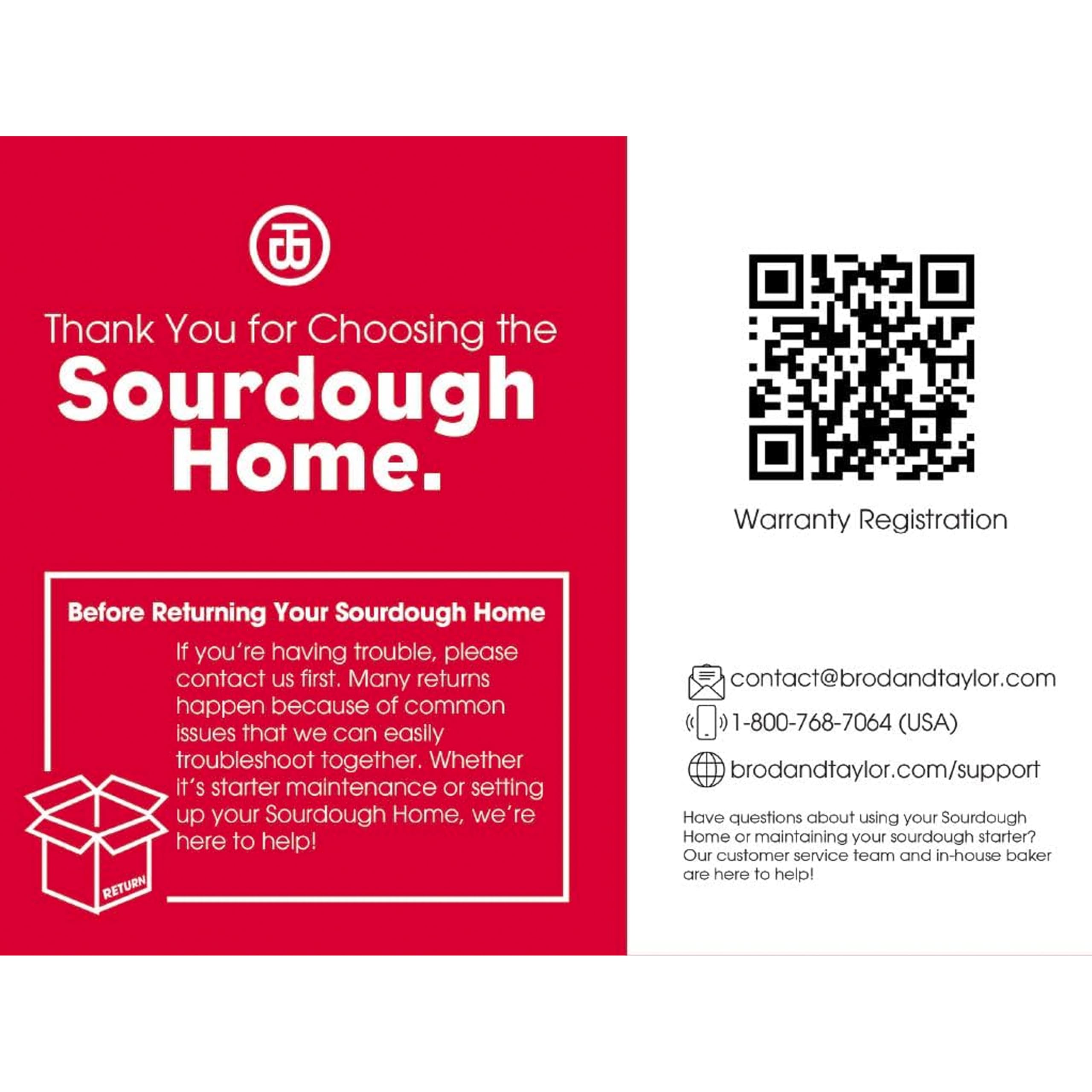 Brod & Taylor Sourdough Home continuous temperatures support even bread rises
