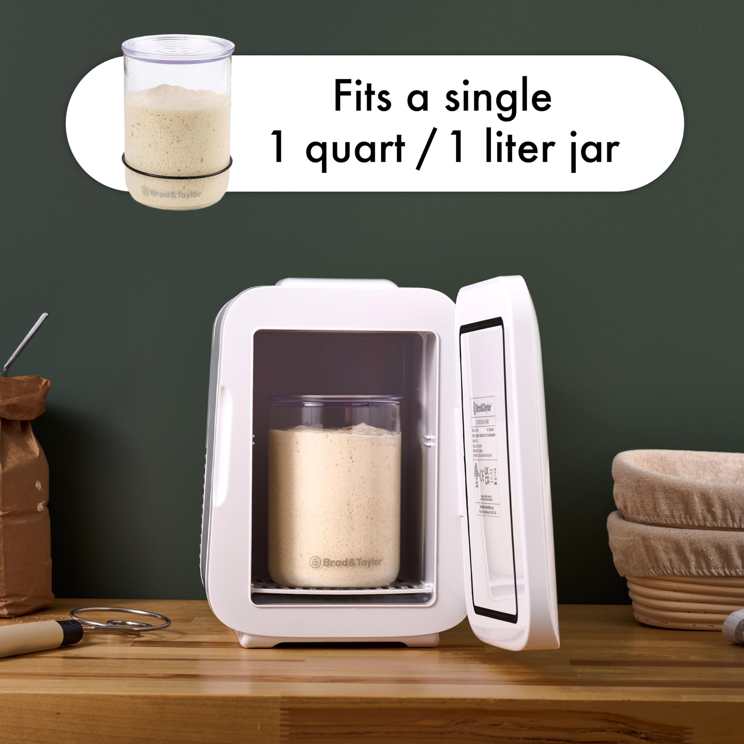 Brod & Taylor Sourdough Home in-use setup saves time while keeping starter active