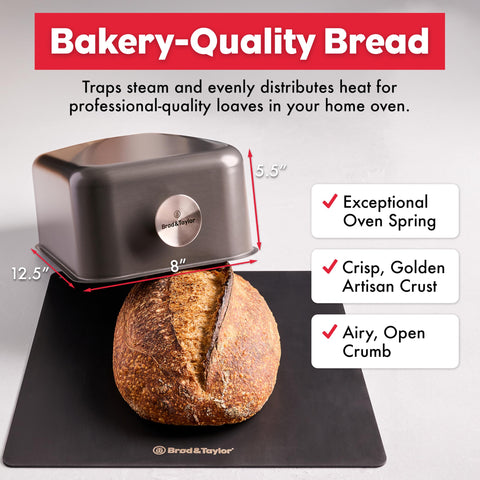Brod & Taylor Ultralight Baking Shell distributes steam for crispy crust