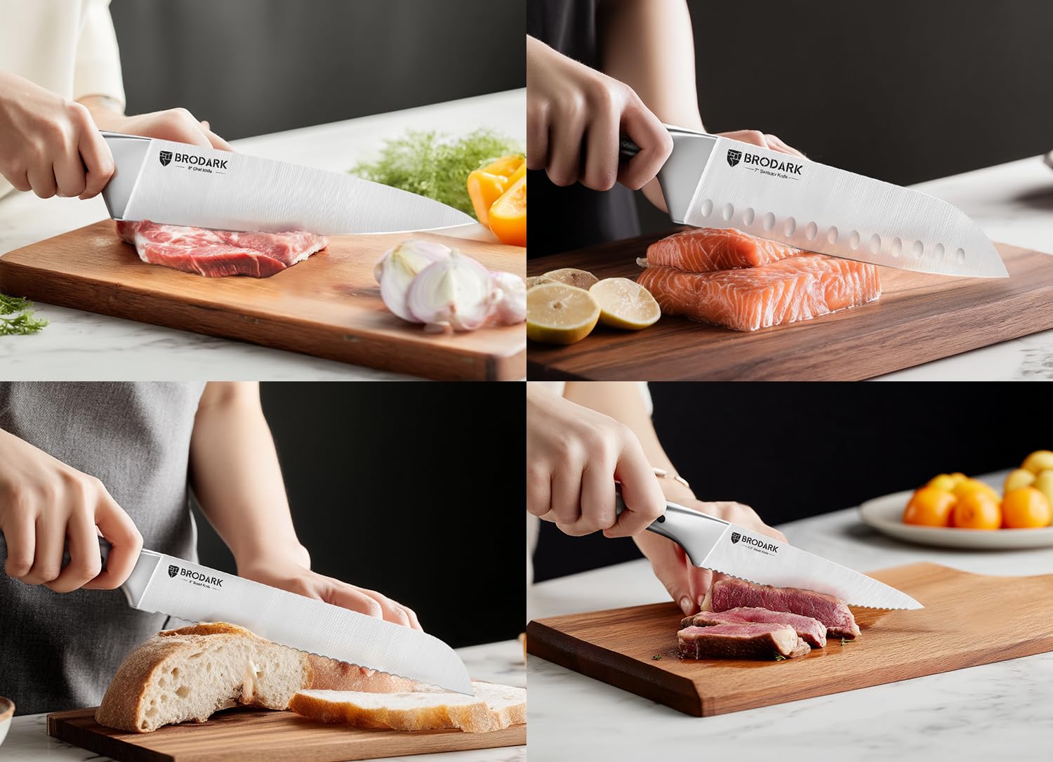 BRODARK 3.5-inch paring knife for detail work on fruit.