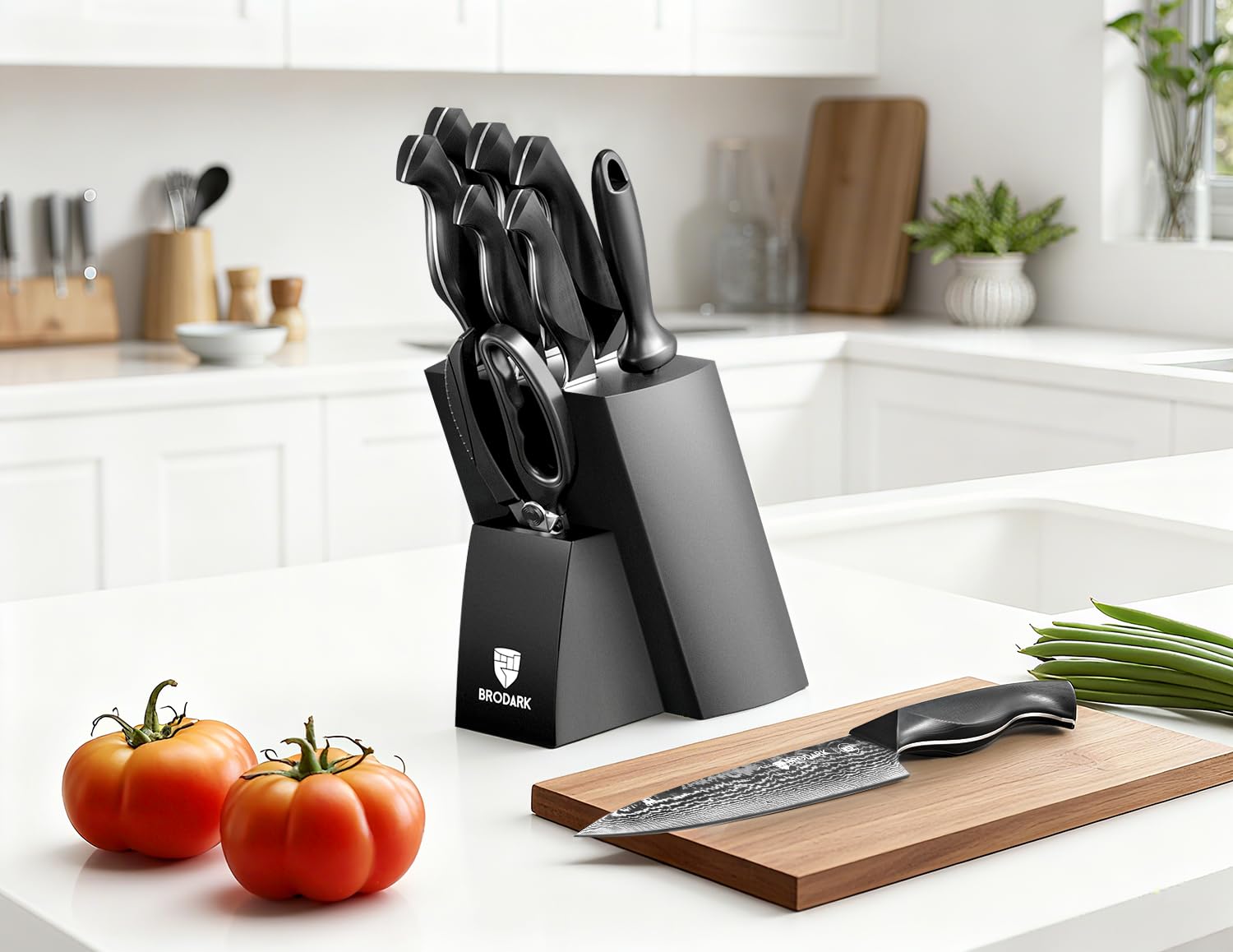 BRODARK Damascus knife set NSF certification ensures safety in home and kitchen use.