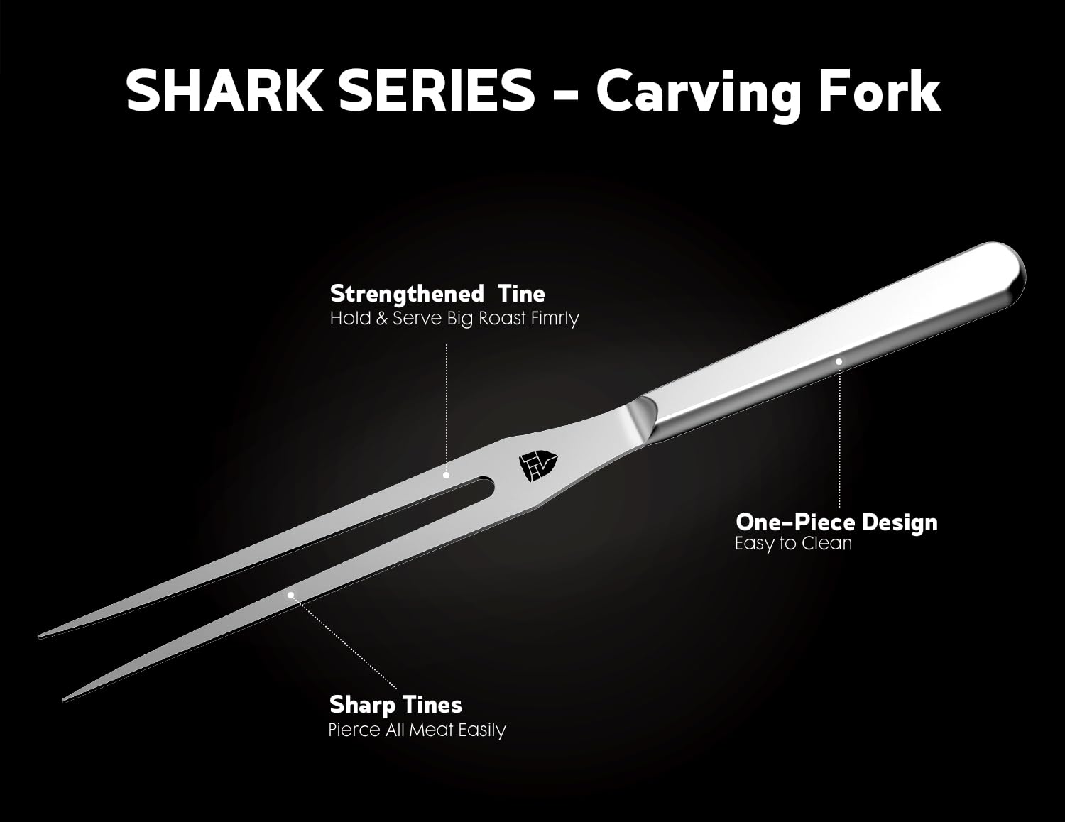 BRODARK ergonomic handle grip provides balanced, comfortable carving.