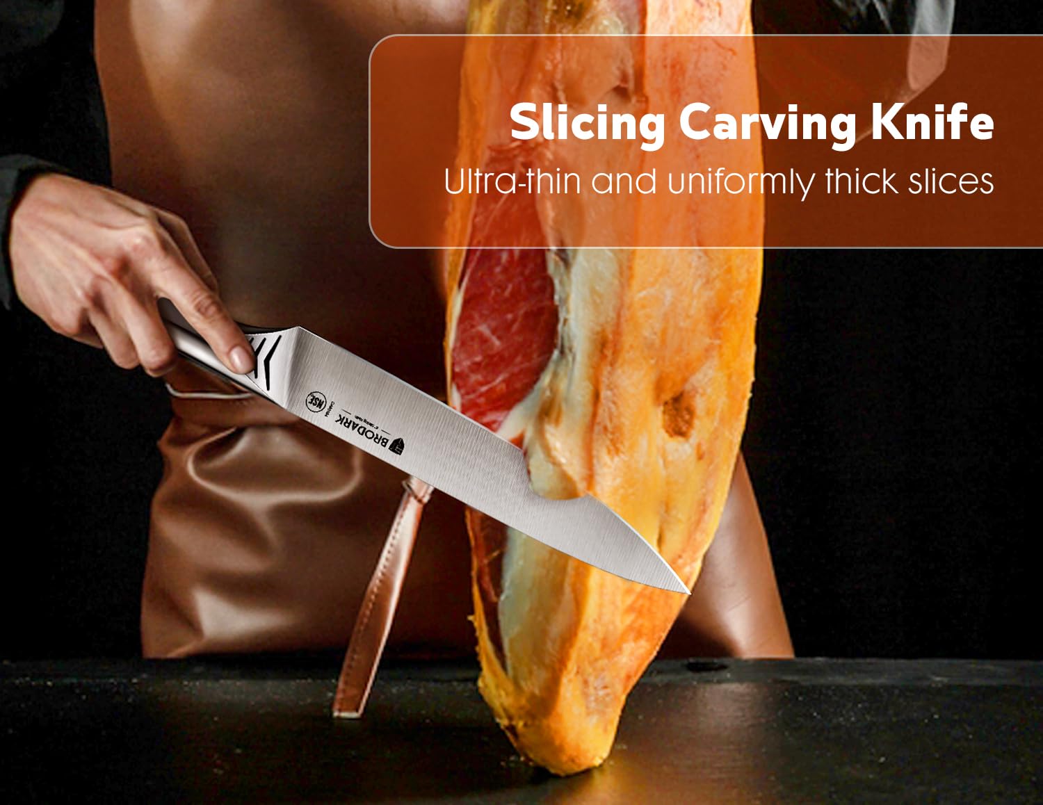 BRODARK carving set enhances holiday dinners with confident slicing and service.