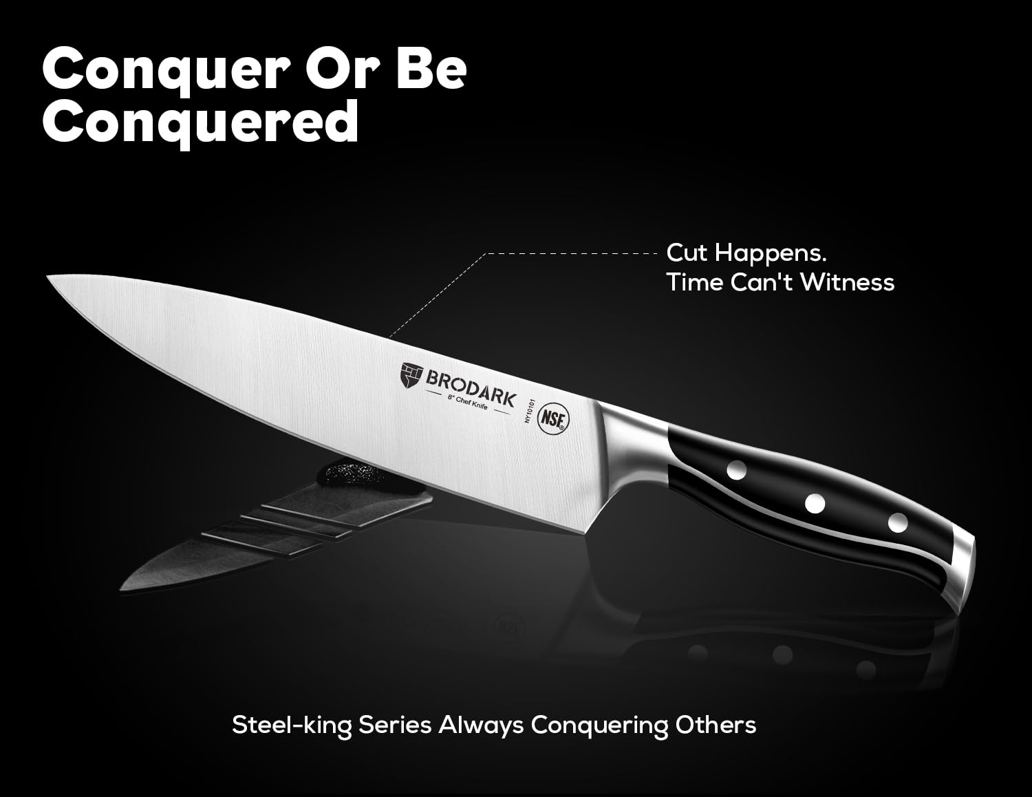 BRODARK 7-inch Santoku knife for versatile chopping tasks