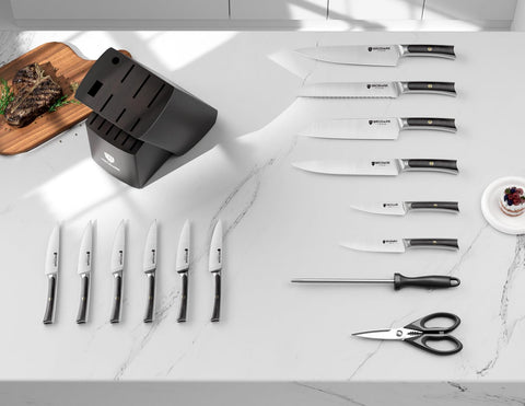 BRODARK slicing knife designed for effortless meat and vegetable prep.