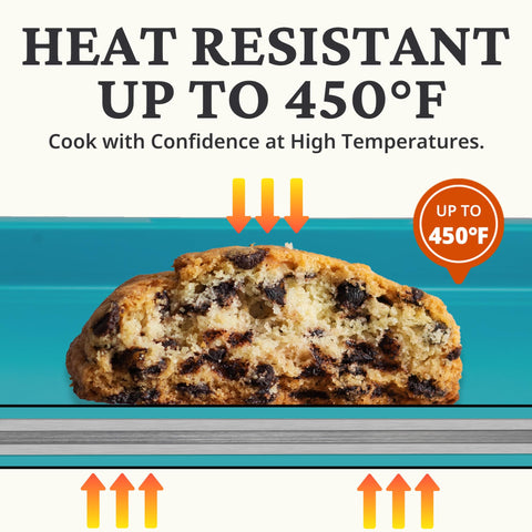 BRONYPRO durable carbon steel bakeware withstands high-heat baking and long-lasting use.