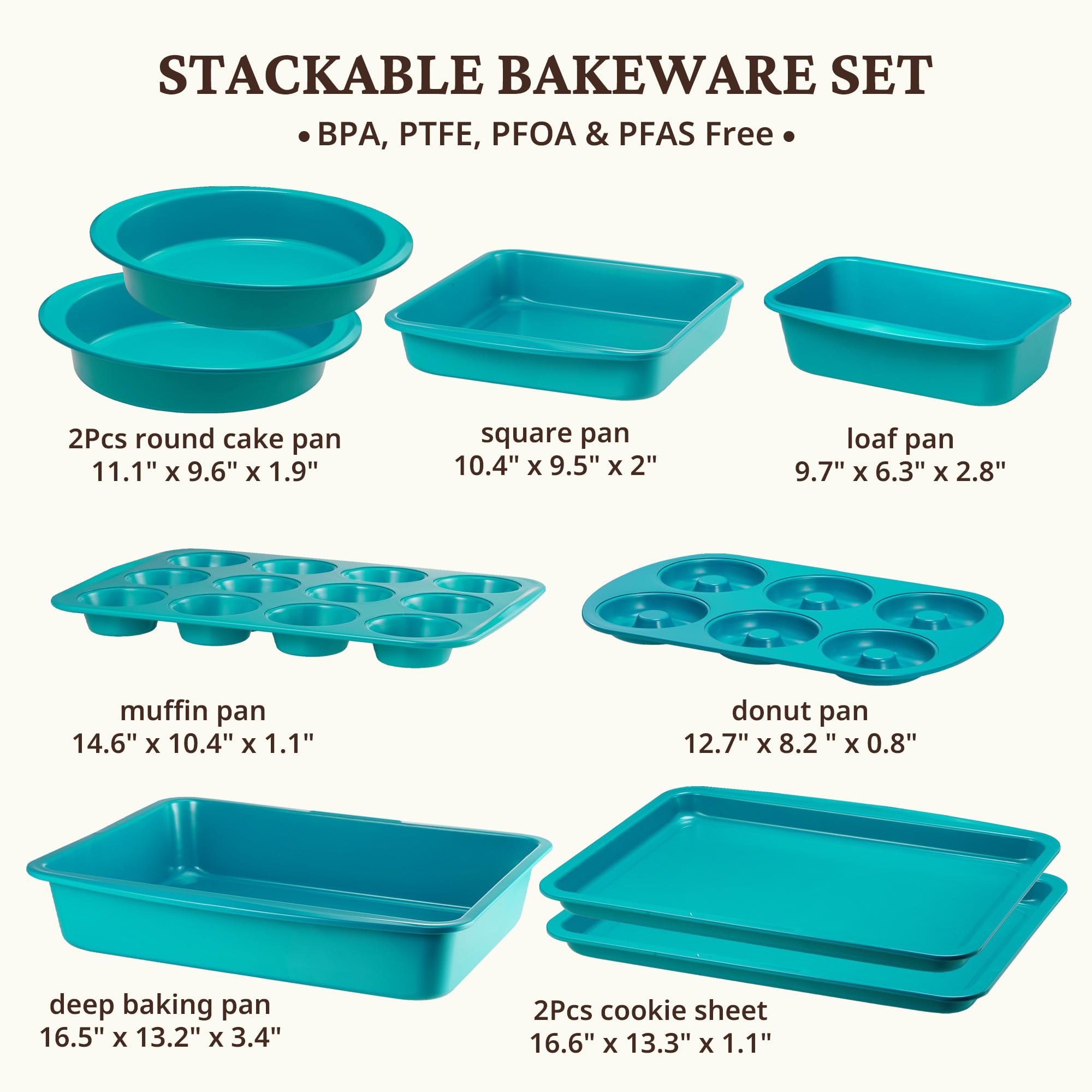BRONYPRO even heat distribution promotes consistent baking results across pans.