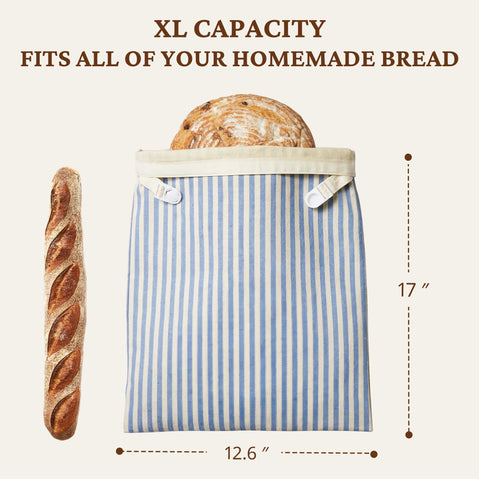 BRONYPRO extra-large capacity bag fits multiple loaves and slices