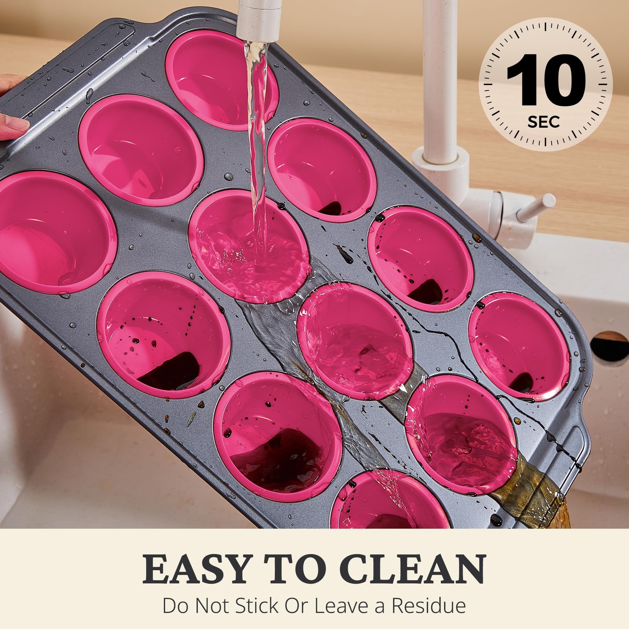 BronyPro oven-safe bakeware suitable for muffins and cupcakes.