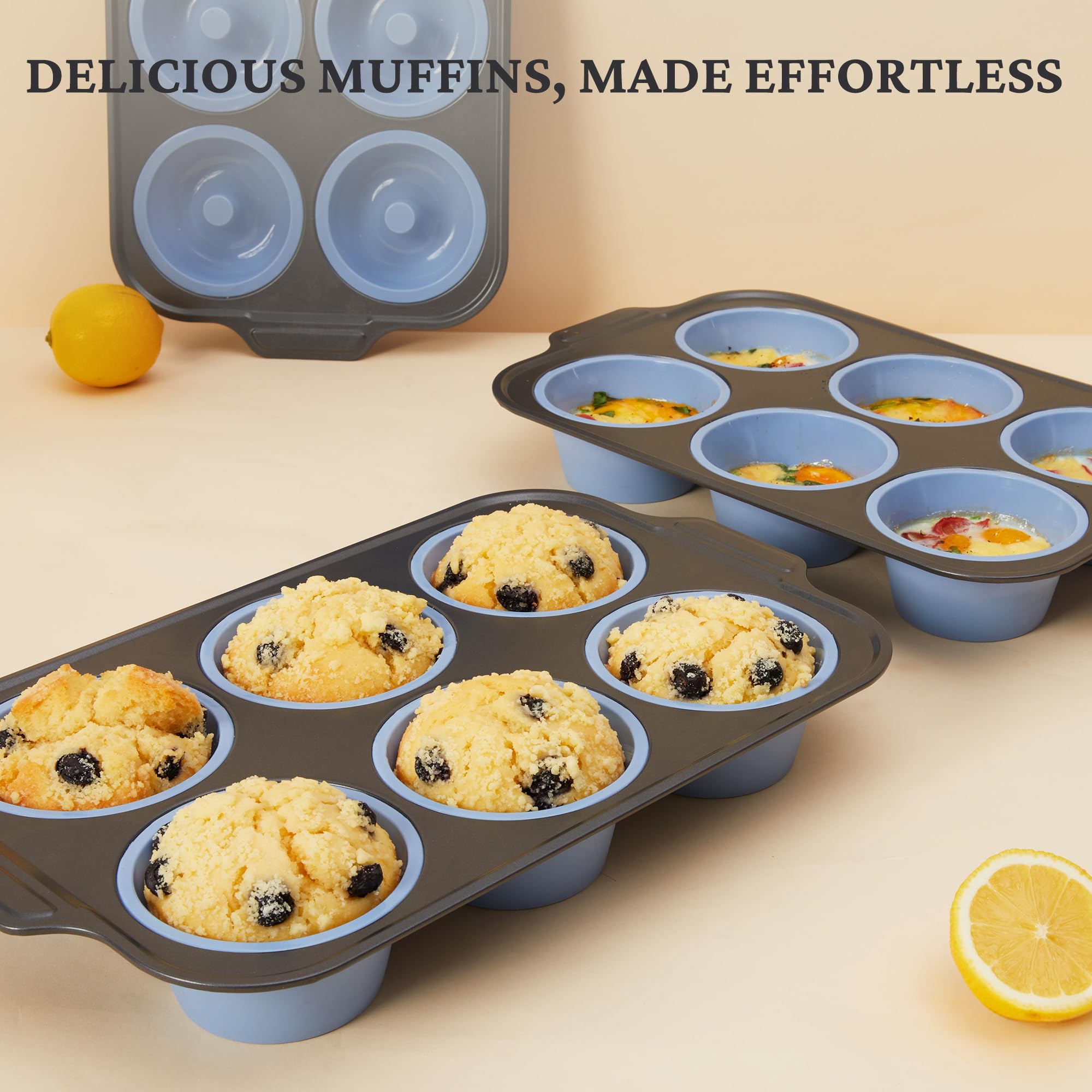 Bronypro oven-safe design supports versatile baking from cupcakes to tarts.