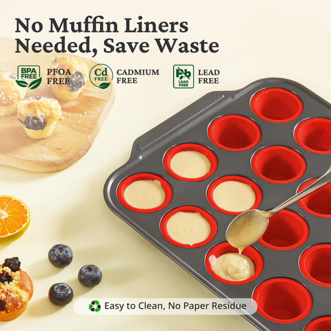 Bronypro silicone mini muffin pan gift-ready packaging showcase.