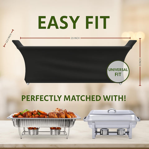 Brooklyntrend handle-covered chafer shield protects hands during setup.