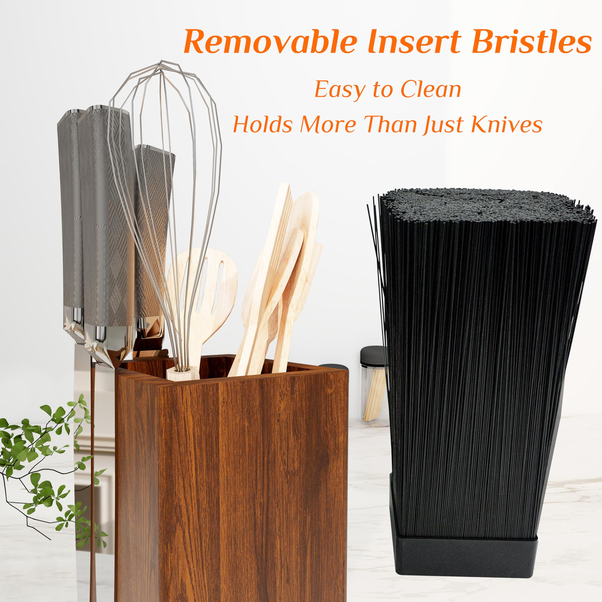 Brosisincorp holds 12–14 knives up to 8 inches for organized storage