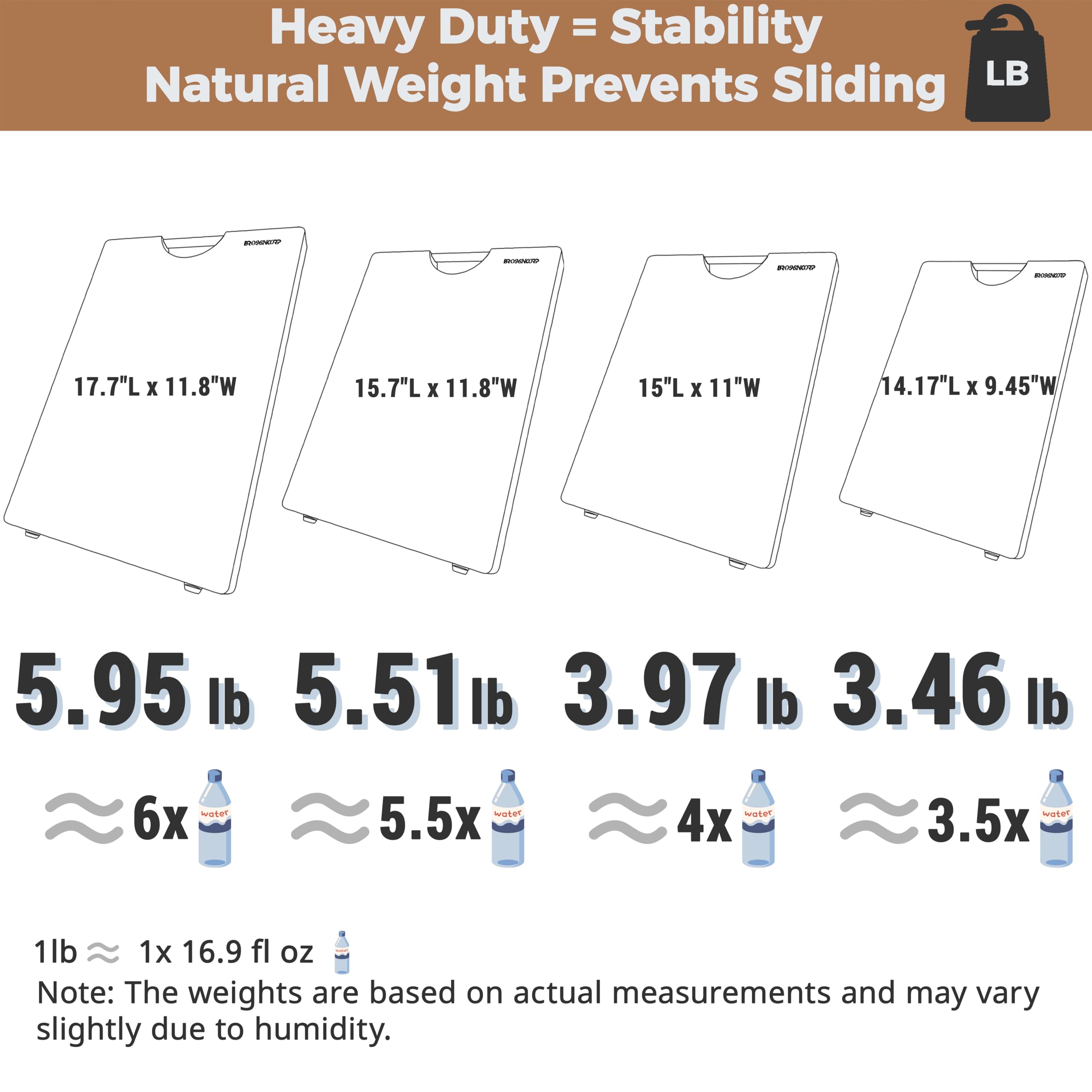 Brosisincorp Real Solid Sapele Cutting Board large size suitable for big tasks