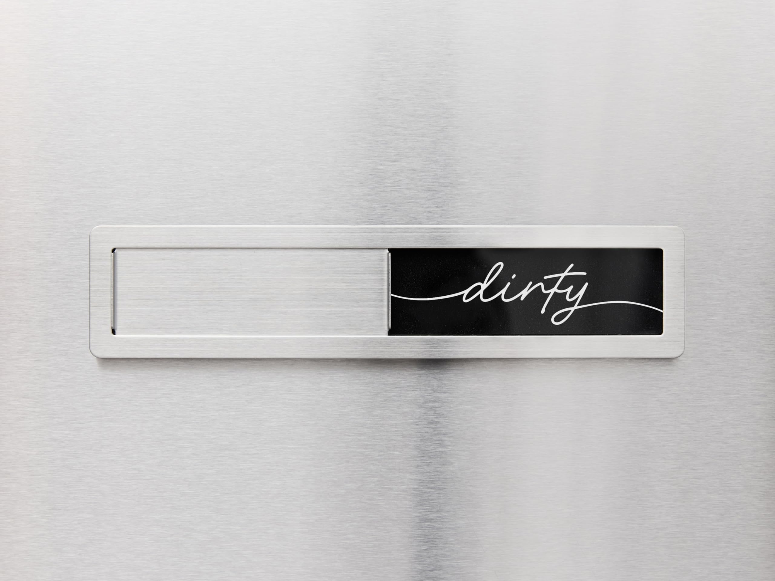 Brothers Bench clean-dirty sign with bold script for quick status checks.