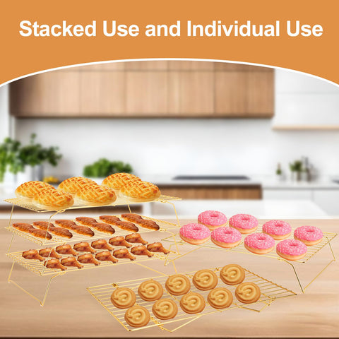 BRIOUT separate tier cooling rack allows multitasking in the kitchen.
