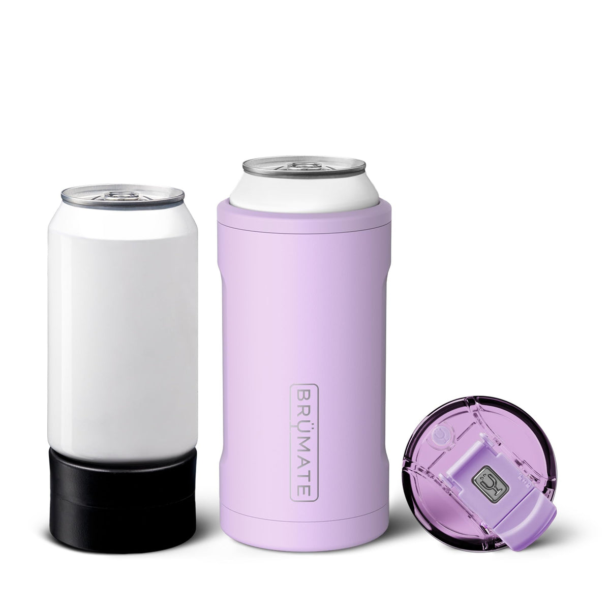 BrüMate Hopsulator Trio freezable adapter for 12oz cans keeps beverages icy.