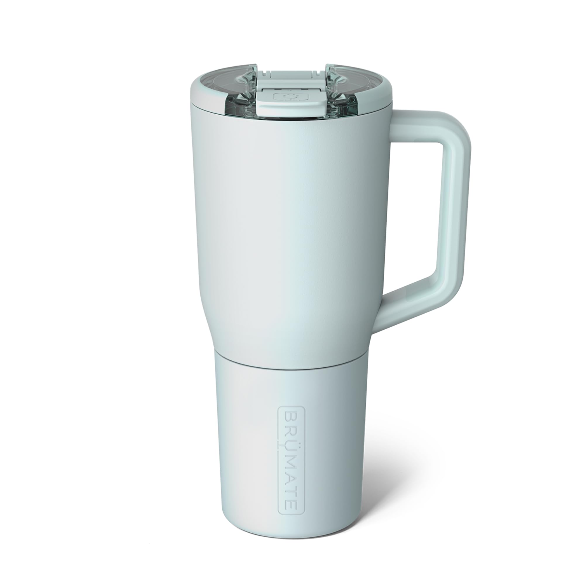 BrüMate Müv 35oz with lid locked in blue agave for leak-proof travel