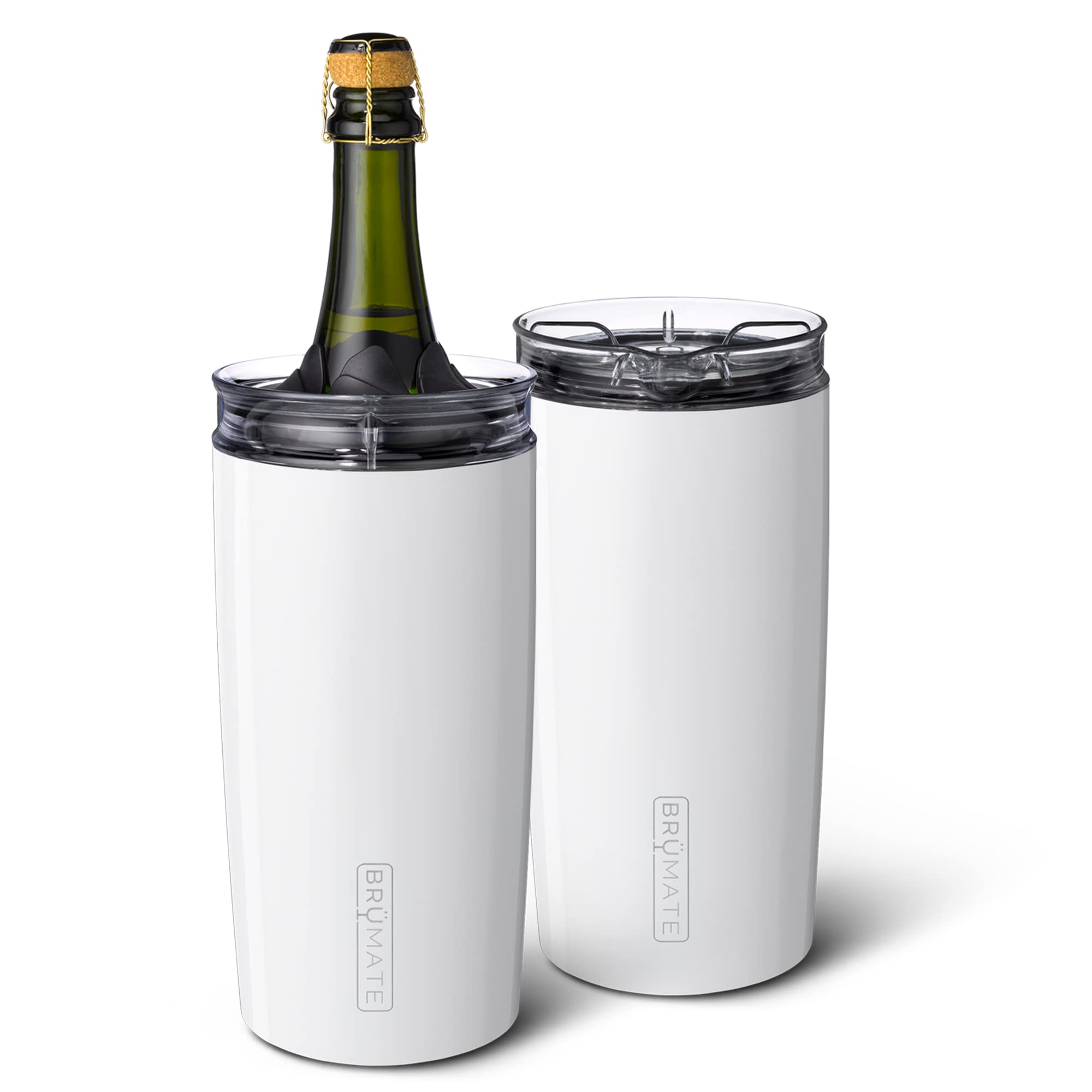 BrüMate Togosa wine chiller with lid closed for on-the-go cooling.