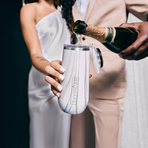 Durable BrüMate champagne flute for daily celebrations and parties