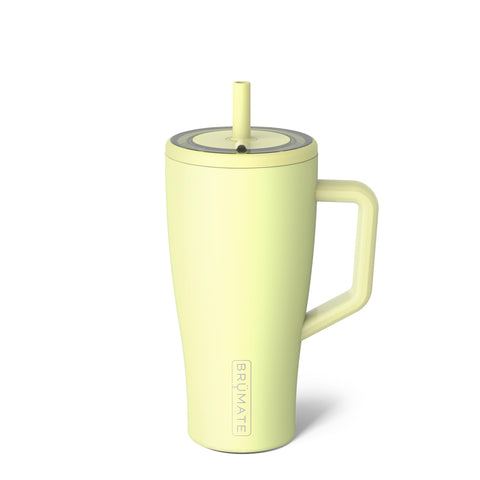 BrüMate Era 30oz with handle and straw for leakproof on-the-go sipping.