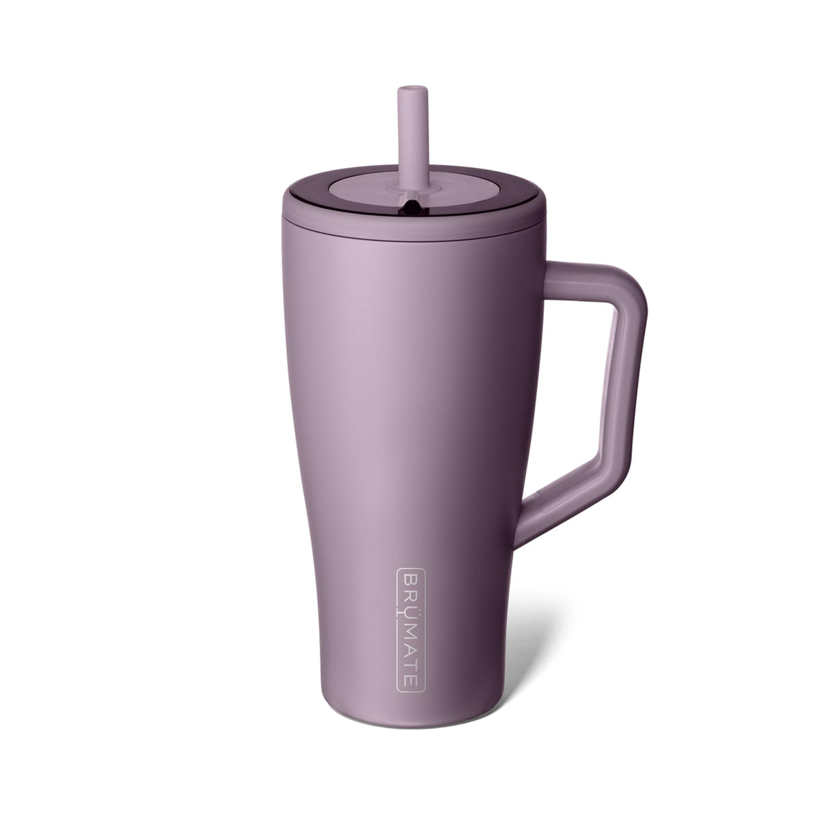 BrüMate Era 30 oz tumbler with handle in Lilac Dusk keeps drinks cold on the go.