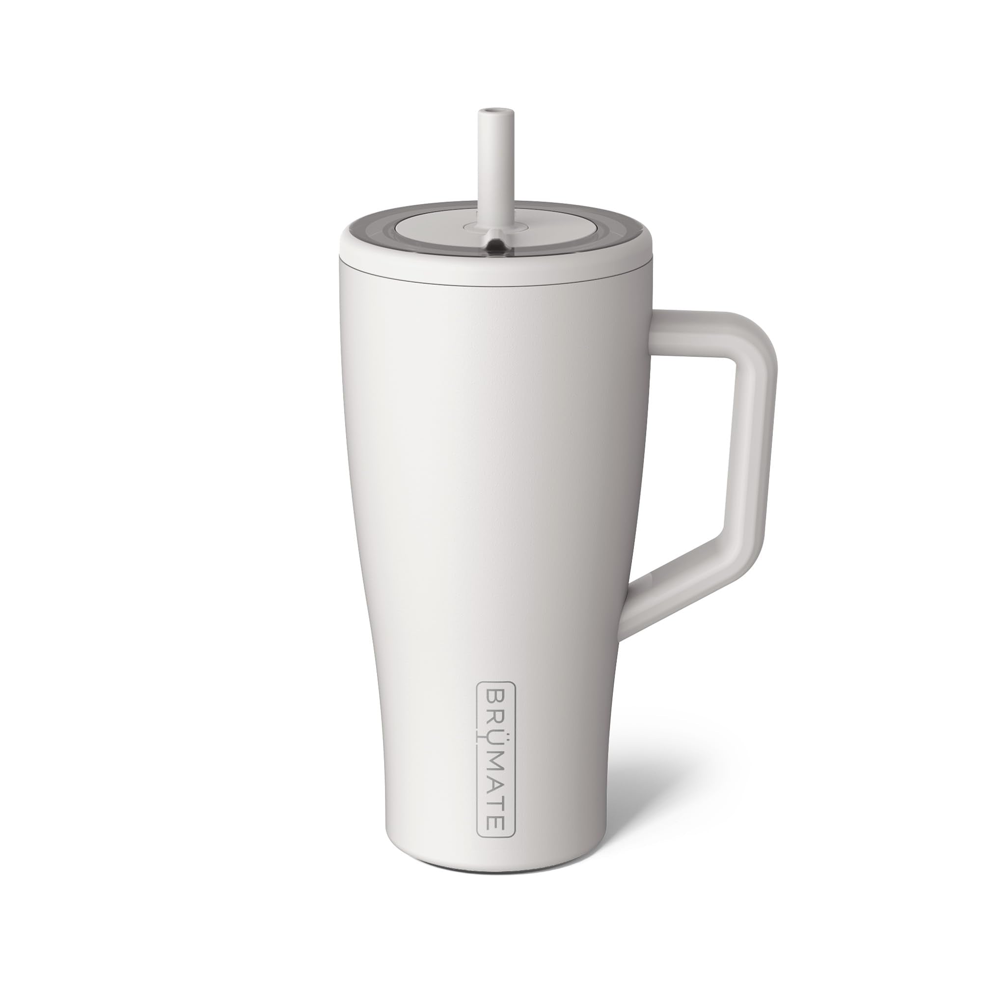 BrüMate Era 30 oz tumbler front view, leakproof on the go, keeps drinks cold