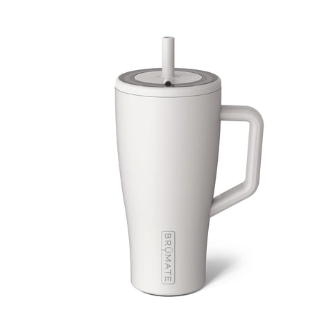 BrüMate Era 30 oz tumbler front view, leakproof on the go, keeps drinks cold