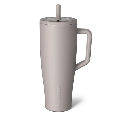 BrüMate Era 40 oz tumbler with handle and lid for spill-free on-the-go hydration.