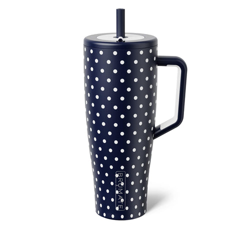 BrüMate Era 40 oz tumbler with handle-straw setup for spill-free on-the-go hydration.