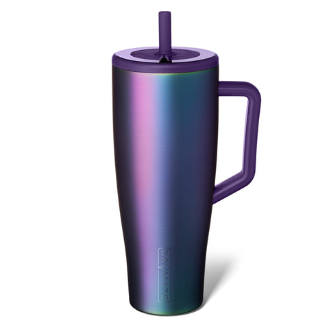 BrüMate Era 40oz tumbler with handle and straw for leakproof portability