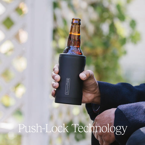 BrüMate BOTT’L triple-insulated steel details for long-lasting chill.