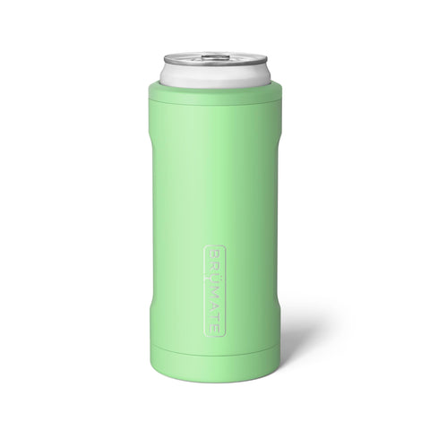 BrüMate Hopsulator Slim holds 12oz kiwi cans for extra-cold sips.