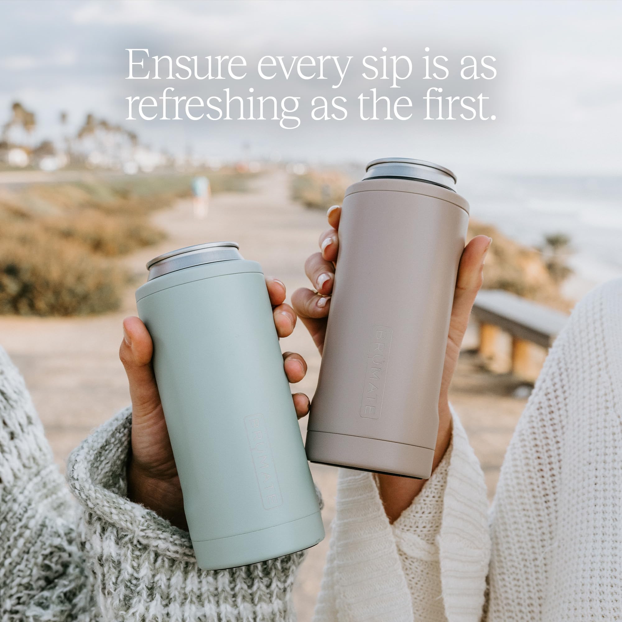 BrüMate Hopsulator Slim keeps the last sip as cold as the first.