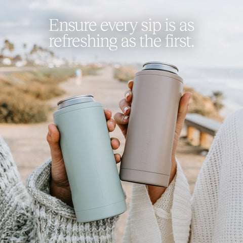 BrüMate Hopsulator Slim keeps the last sip as cold as the first.