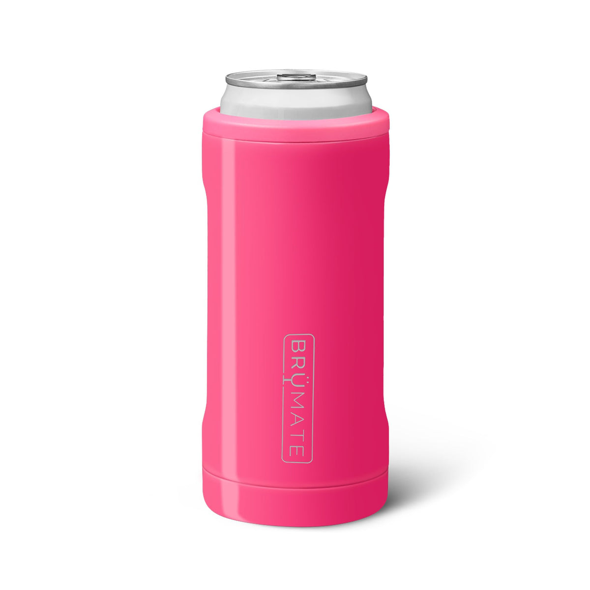 BrüMate Hopsulator Slim on table keeps a 12oz slim can ice cold.